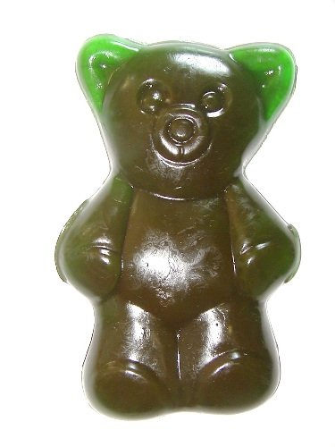 Gummibär extra Groß 28cm 2 kg Fruchtgummi Farbe GRÜN von TEE MEYER