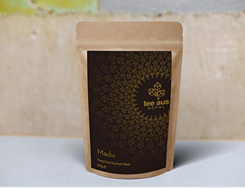 Madu 50g | Madu goldener Tee | Vollblatt tee | Whole leaf tea |100% schwarzer Tee aus Nepal | Gold Tea | 50g von Tee aus Nepal