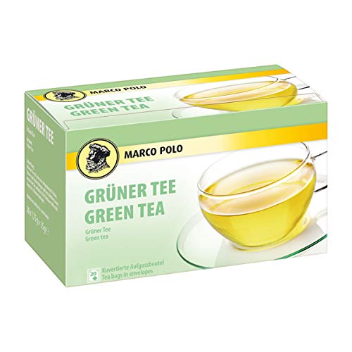 Marco Polo Grüner Tee kuvertiert aromatisch milder Geschmack Marco Polo Grüner Tee kuvertiert aromatisch milder Geschmack von Tee