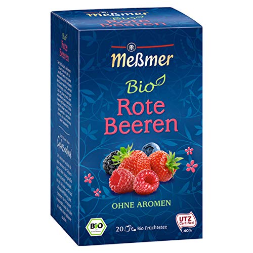Meßmer Bio Früchtetee mit roten Beeren fruchtig ohne Aromen Meßmer Bio Früchtetee mit roten Beeren fruchtig ohne Aromen von Tee