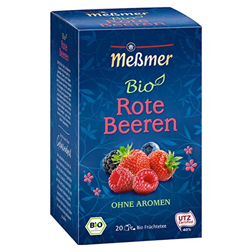 Meßmer Bio Früchtetee mit roten Beeren fruchtig ohne Aromen von Tee