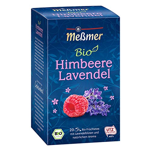 Meßmer Bio Himbeere Lavendel Tee Früchtetee mit natürlichem Aroma von Tee