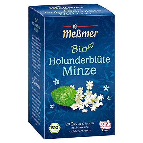 Meßmer Bio Holunderblüte Minze Kräutertee mit natürlichem Aroma von Tee