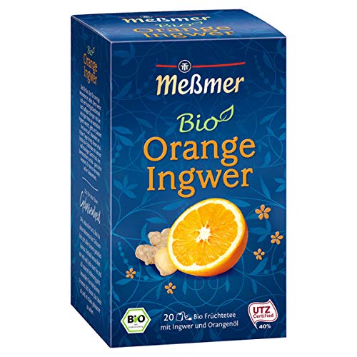 Meßmer Bio Orange Ingwer Früchtetee mit Ingwer und Orangenöl von Tee