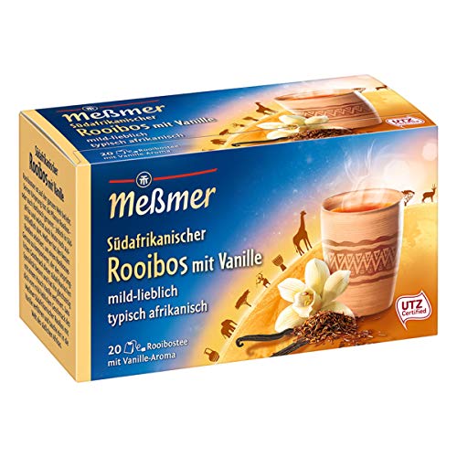 Meßmer Südafrikanischer Rooibostee mit Vanille Aroma mild lieblich von Tee