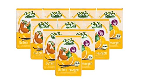 TeeFee - Guten Morgen Bio Kräutertee Honeybusch Orange Kindertee | 10 x 30g von TeeFee