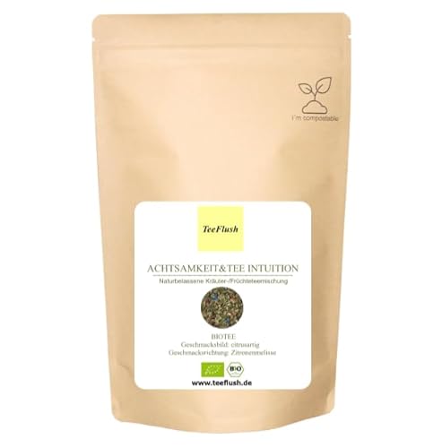 Achtsamkeit&Tee Intuition Biotee, 250g, Geschmacksbild citrusartig, Geschmacksrichtung Zitronenmelisse von TeeFlush