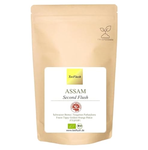 Assam Schwarztee, Second Flush, FTGFOP1, Ernte 2024, Teegarten Putharjhora, 250g, Fein würzig, leicht süßlich von TeeFlush