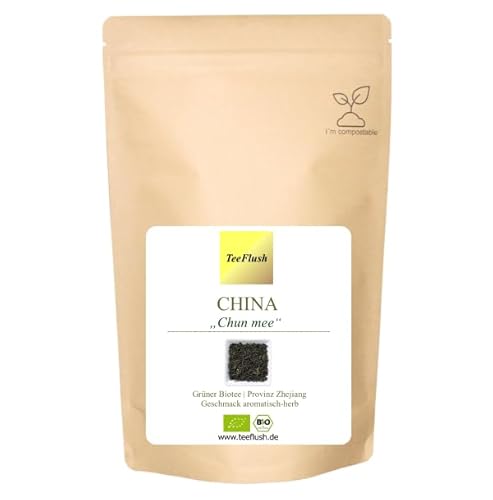 Chun Mee Tee, China Grüner Biotee, 500g, lose Blätter, Ernte 2024, Provinz: Zhejiang, Geschmack: aromatisch-herb von TeeFlush