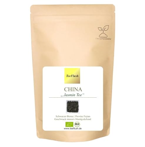 Grüner Jasmin Tee Bio, 500g, Ernte 2024, China/Provinz: Fujian, Geschmack: intensiv blumig-duftend von TeeFlush