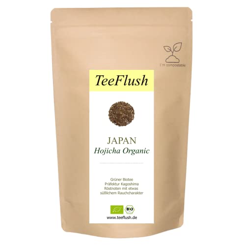 Houjicha Tee Bio, Grüner Tee, Japan/Präfektur Kagoshima, 500g, Ernte 2024, Tasse: Röstnoten mit etwas süßlichem Rauchcharakter Houjicha Tee Bio, Grüner Tee, Japan/Präfektur Kagoshima, 500g, Ernte 2024, Tasse: Röstnoten mit etwas süßlichem Rauchcharakter von TeeFlush
