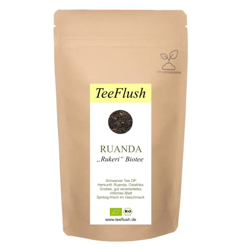 Rukeri Biotee OP (Orange Pekoe), Schwarzer Tee, 250g, Ernte 2023, Anbaugebiet: Ruanda, Ostafrika, Geschmack: spritzig-frisch von TeeFlush