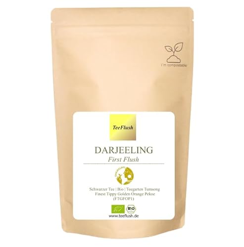 Spitzen - Darjeeling First Flush 2025, Flugtee, FTGFOP1, Bio, 250g, Schwarztee lose, Teegarten Tumsong, Geschmack vollblumig, fruchtig, spritzig, hocharomatisch Spitzen - Darjeeling First Flush 2025, Flugtee, FTGFOP1, Bio, 250g, Schwarztee lose, Teegarten Tumsong, Geschmack vollblumig, fruchtig, spritzig, hocharomatisch von TeeFlush