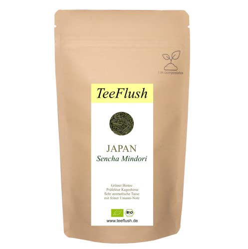 Premium Sencha Midori - Grüner Biotee - Japan - Präfektur Kagoshima, 100g, Ernte 2022, Geschmack: sehr aromatische Tasse mit feiner Umami-Note von TeeFlush