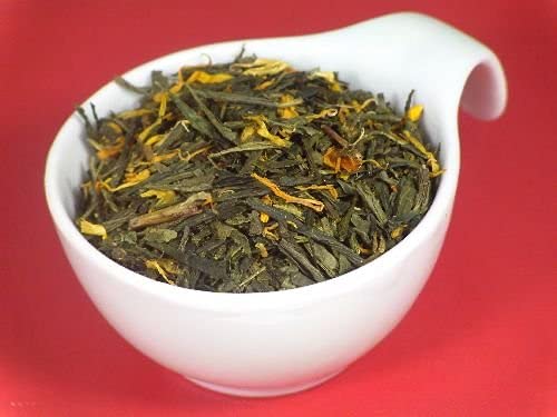 TeeTeam Grüntee, Grüner Tee Pfirsich - aromatisierter Tee, 100 g von TeeTeam-Norder
