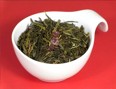 TeeTeam Grüntee, Grüner Tee Wildkirsche (Japanische Kirschblüte) - aromatisierter Tee, 100 g von TeeTeam-Norder