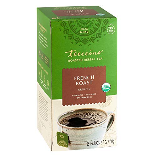 Teeccino Französischer Braten Kräutertee - Reichhaltiger & gerösteter Kräutertee, koffeinfrei & präbiotisch für natürliche Energie, Kaffeealternative, 25 Teebeutel Teeccino Französischer Braten Kräutertee - Reichhaltiger & gerösteter Kräutertee, koffeinfrei & präbiotisch für natürliche Energie, Kaffeealternative, 25 Teebeutel von Teeccino