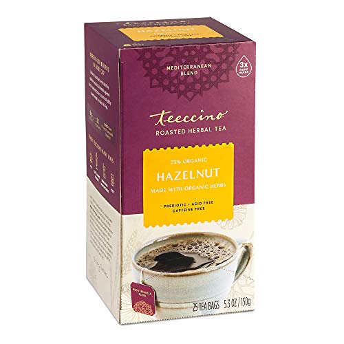 Teeccino Herbal Coffee, Hazelnut, Caffeine-Free, 25-Count Tea Bag by Teeccino von Teeccino