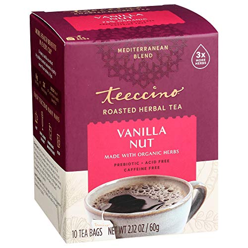 Teeccino Vanilla Nut Chicory Herbal Tea Bags, Caffeine Free, Acid Free, 10 Count (Pack of 6) by Teeccino von Teeccino