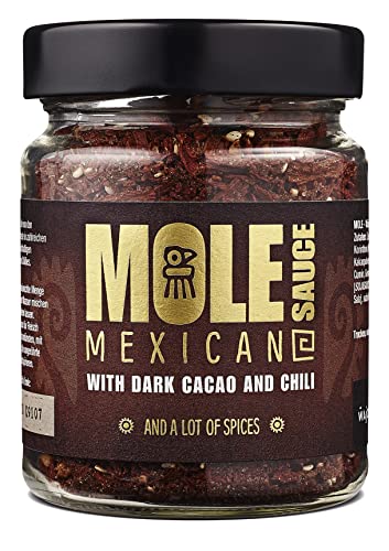 WAJOS Mole – Mexikanische Mole Sauce, 140g | Mole Gewürzmischung mit Kakao & Chili | Perfekt als Salsa Sauce, Tortilla Sauce & Chili Mole Sauce von wajos