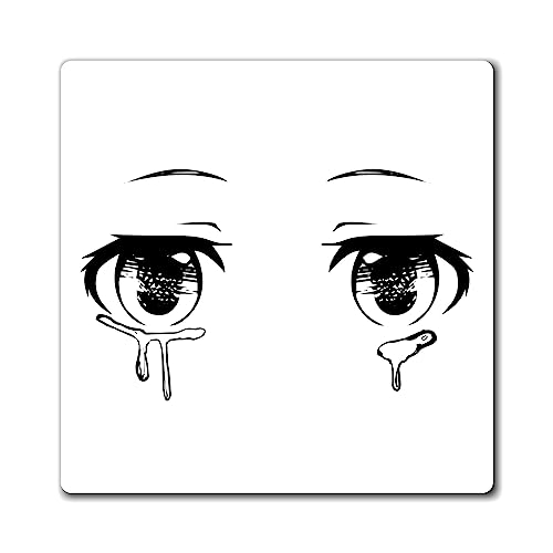 Anime Eyes Kawaii Cute Eyes Magnete 10,2 cm × 10,2 cm Anime Eyes Kawaii Cute Eyes Magnete 10,2 cm × 10,2 cm von Teegarb Letter Blanket