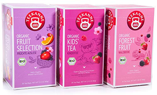 Teekanne Bio Früchtetee - Forest Fruit, Kids' Tea, Fruit Selection (3 x 20 Teebeutel, 170 g) von Teekanne GmbH & Co. KG