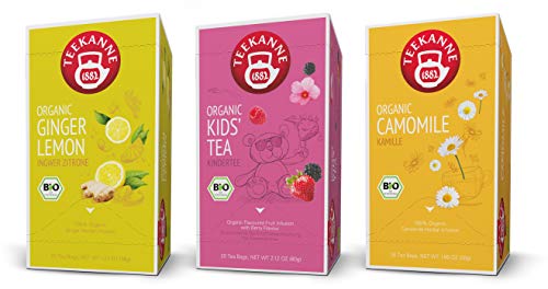 Teekanne Bio 3er Mix - Ginger Lemon, Kids' Tea, Kamille (3x 20 Teebeutel) von Teekanne GmbH & Co. KG