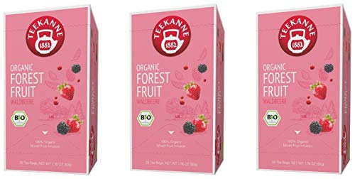 Teekanne Bio Früchtetee - 3er Pack Forest Fruit Waldbeere (3 x 20 Beutel, 150 g) von Teekanne GmbH & Co. KG