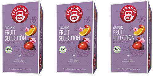 Teekanne Bio Früchtetee - 3er Pack Fruit Selection (3 x 20 Beutel, 180 g) von Teekanne GmbH & Co. KG