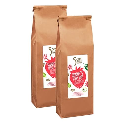5 CUPS and some leaves - "Sunny's Berry Mint" | Loser Tee | Fr?chtetee mit Apfel & Hibiskus | Bio & Vegan | Gastronomie | 2 x 200g 5 CUPS and some leaves - "Sunny's Berry Mint" | Loser Tee | Fr?chtetee mit Apfel & Hibiskus | Bio & Vegan | Gastronomie | 2 x 200g von Teekanne