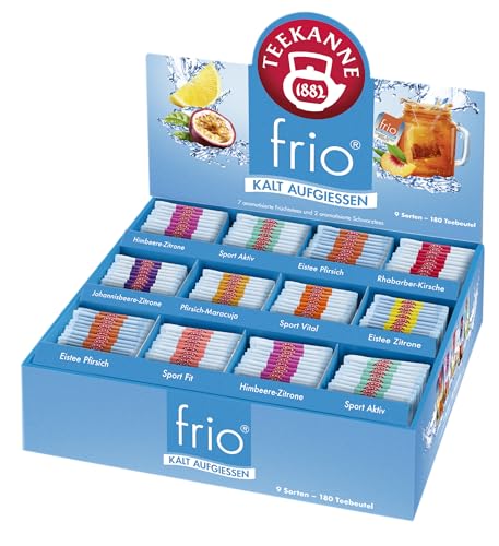 Frio Collection Box: 9 fruchtig-frische Teesorten für den Sommer (180 Teebeutel, 450 g) von Teekanne