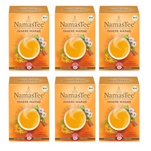 Teekanne NamasTee Gold des Kurkuma, Ayurvedische Mischung, 6er Pack (6 x 30 g) von Teekanne