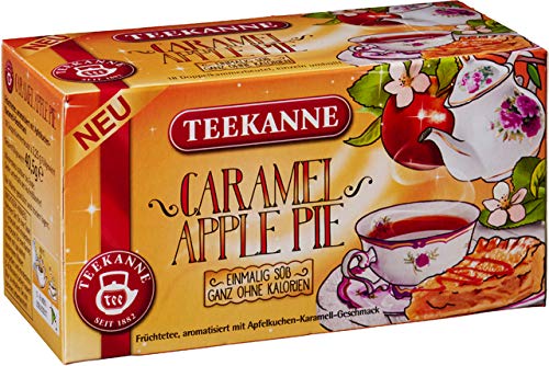 TEEKANNE Früchtetee Caramel Apple Pie, Beutel kuvertiert, 18 x 2,25 g, Sie erhalten 1 Packung mit 15 Beutel TEEKANNE Früchtetee Caramel Apple Pie, Beutel kuvertiert, 18 x 2,25 g, Sie erhalten 1 Packung mit 15 Beutel von Teekanne