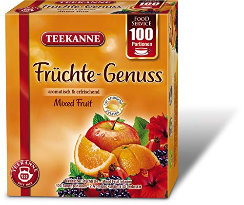 TEEKANNE Früchtetee Früchte-Genuss, 2 x 50 Beutel à 2 g, Sie erhalten 1 Packung mit 100 Beutel von Teekanne