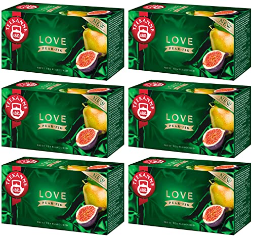 TEEKANNE Früchtetee "LOVE Pear-Fig" mit Birne und Feigen LIMITED EDITION 6er Set (20 x 2 g) TEE von Teekanne
