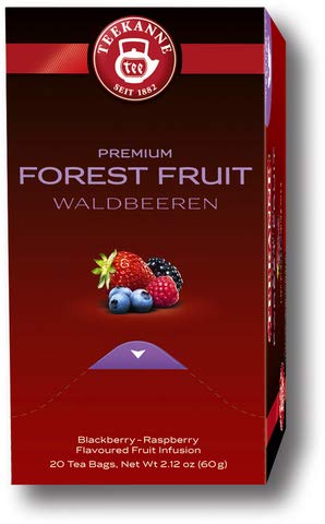 TEEKANNE Früchtetee Premium Waldbeeren, Beutel aromaversiegelt, 20 x 3 g, Sie erhalten 1 Packung mit 20 Beutel von Teekanne