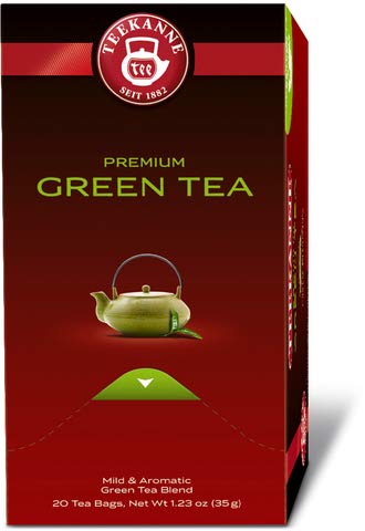 TEEKANNE Grüner Tee PREMIUM GREEN TEA, Beutel aromaversiegelt, 20 x 1,75 g, Sie erhalten 1 Packung mit 20 Beutel von Teekanne