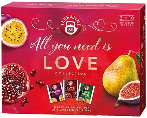 TEEKANNE Love Collection Box exklusive Früchteteemischung - 3 x 10 Beutel - 65 g von Teekanne