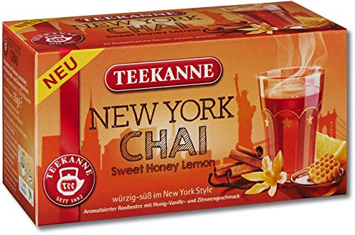 TEEKANNE Rooibostee New York Chai, Beutel kuvertiert, 20 x 1,75 g (20 Stück), Sie erhalten 1 Packung á 20 Stück von Teekanne