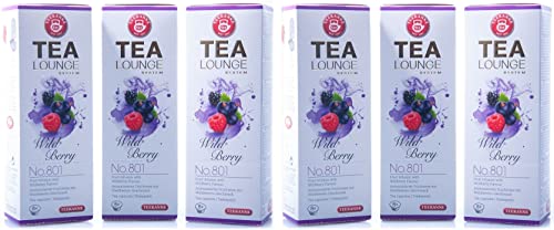 Teekanne Tealounge Kapseln Früchtetee Wild Berry No. 801, 6er Pack (6 x 8 Kapseln) von Teekanne