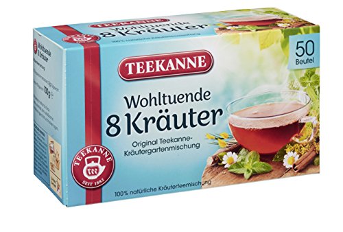 Teekanne 8 Kräuter 50 Beutel, 12er Pack (12 x 100 g) von Teekanne
