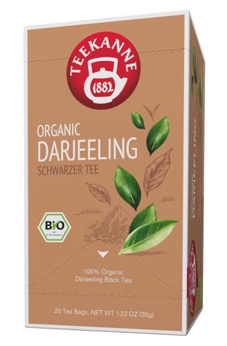 Teekanne Bio Darjeeling FRA, Schwarzer Tee, 10er Pack (10 x 35 g) von Teekanne