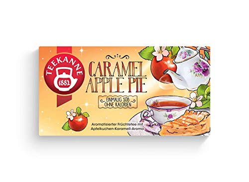 Teekanne Sweeteas Caramel Apple Pie mit Apfelkuchen-Karamell-Geschmack, 12er Pack (12 x 18 Teebeutel) von Teekanne