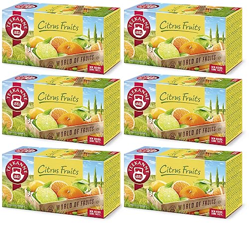 Teekanne Citrus Fruits Tee, LIMITED EDITION, 6er Pack (6 x 20 Teebeutel) 6 x 45g von Teekanne