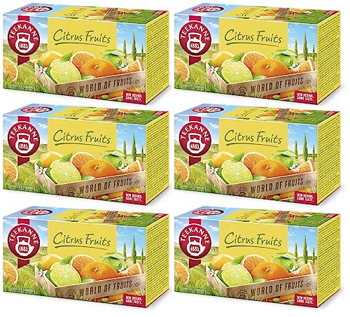 Teekanne Citrus Fruits Tee, LIMITED EDITION, 6er Pack (6 x 20 Teebeutel) 6 x 45g von Teekanne