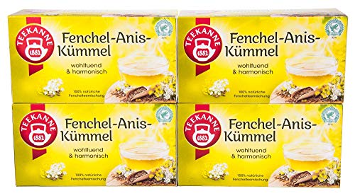 Teekanne Fenchel Anis-Kümmel, 12er Pack (12 x 20 Teebeutel), 12 x 60 g von Teekanne