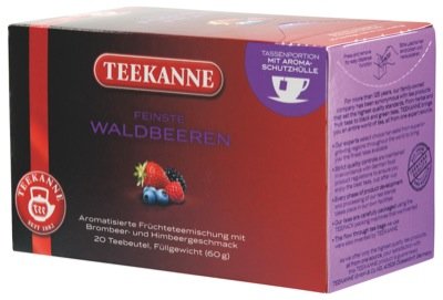 Teekanne Premium Waldbeeren, 20 Aufgussbeutel, 1er Pack von Unbekannt