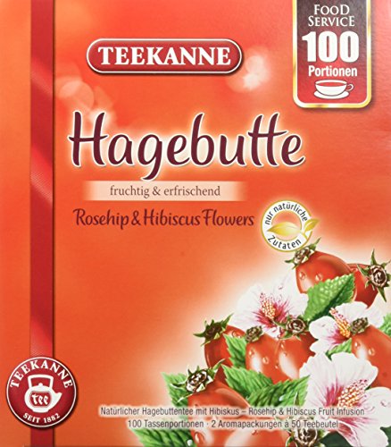 Teekanne Hagebutte, 2er Pack (2 x 100 Portionen) von Teekanne