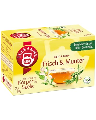 Teekanne Harmonie für Körper & Seele Bio Frisch & Munter, 10er Pack (18 x 10) von Teekanne