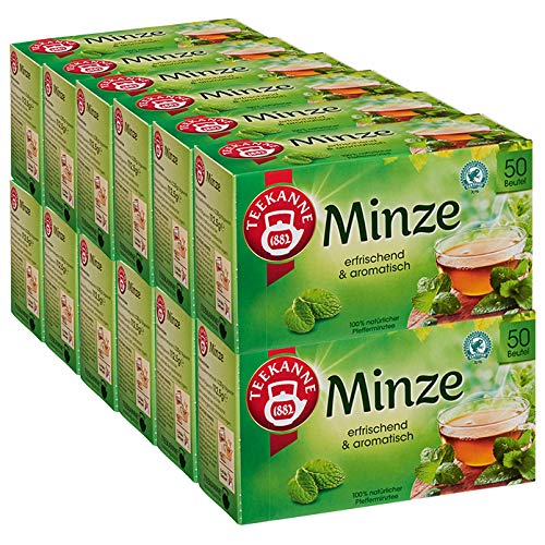 Teekanne Minze 50 Beutel, 12er Pack (12 x 113 g) von Teekanne